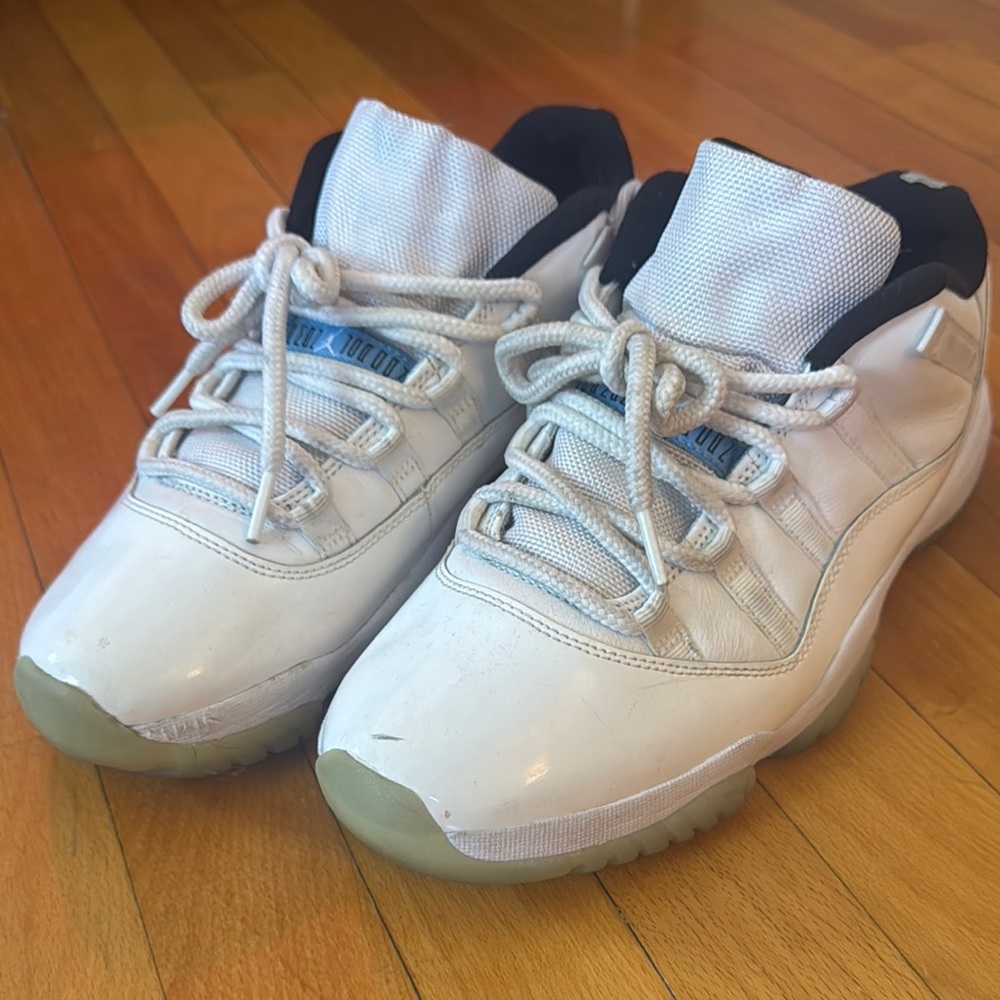 Jordan White and Blue Sneakers